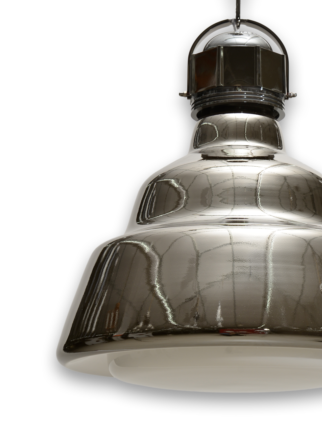 La lámpara colgante Glass, de Foscarini, vista de cerca
